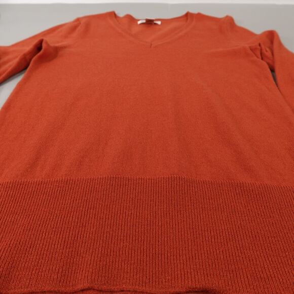 Susan Bristol Merino Wool Sweater Medium Rust Italian Timeless Modest - Picture 16 of 16